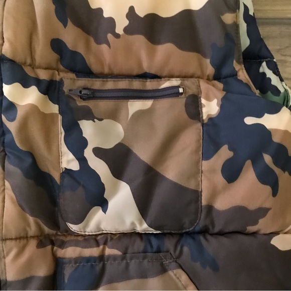 Vintage Western Field Hunting Vest Zip Camo Reversible Sz M Mens - Picture 3 of 6